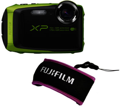 FUJIFILM XP90 Tough Compact Camera & XP Float Strap Green & Purple Bundle FUJIFILM XP90 Tough Compact Camera & XP Float Strap Green & Purple Bundle
